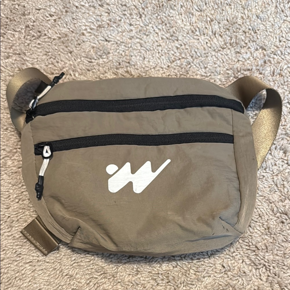Without Walls Andrew Tan Belt Bag with Adjustable Strap and Reflective Logo